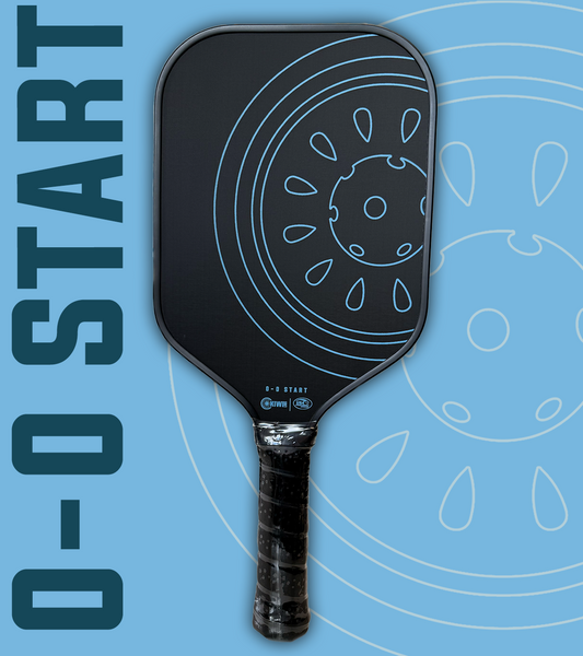 0-0 Start Raw Carbon t700 Carbon Fiber Pickleball Paddle from KiwiLabs (Gen 1.5)