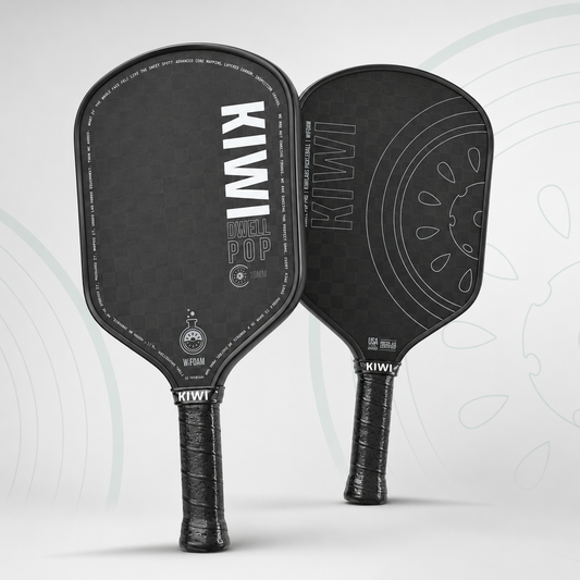 DwellPop Gen 4 Pickleball Paddle – 12K Carbon Fiber, Full Foam Core, Hybrid Shape (8.1oz)