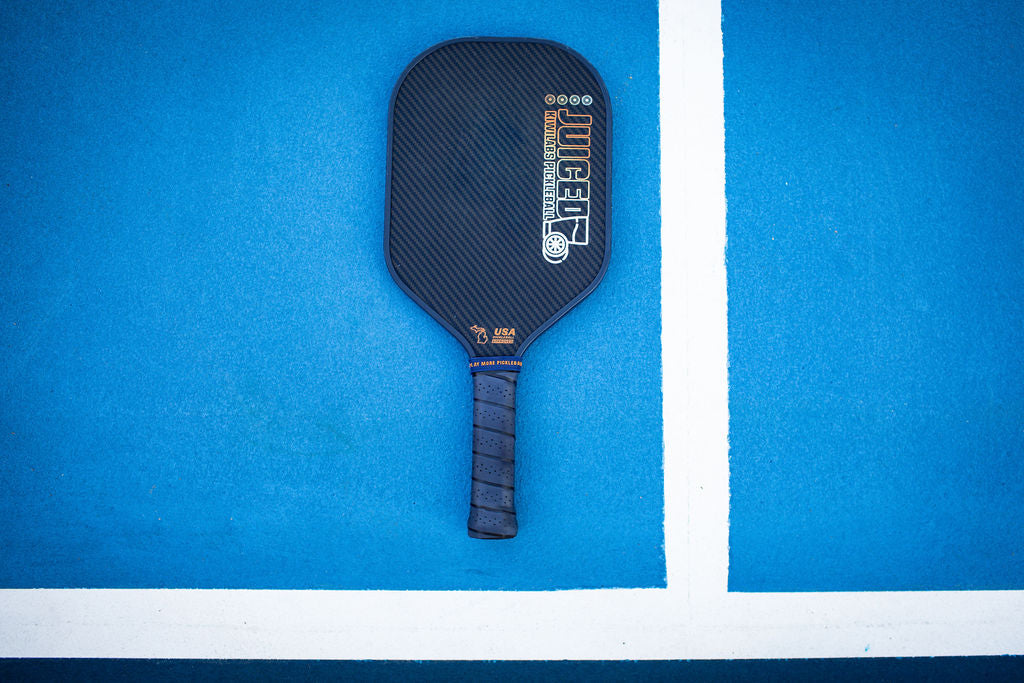 Juiced | Kiwilabs Pickleball Kevlar 3k Carbon Fiber Power Paddle - 13mm Elongated Pickleball Paddle