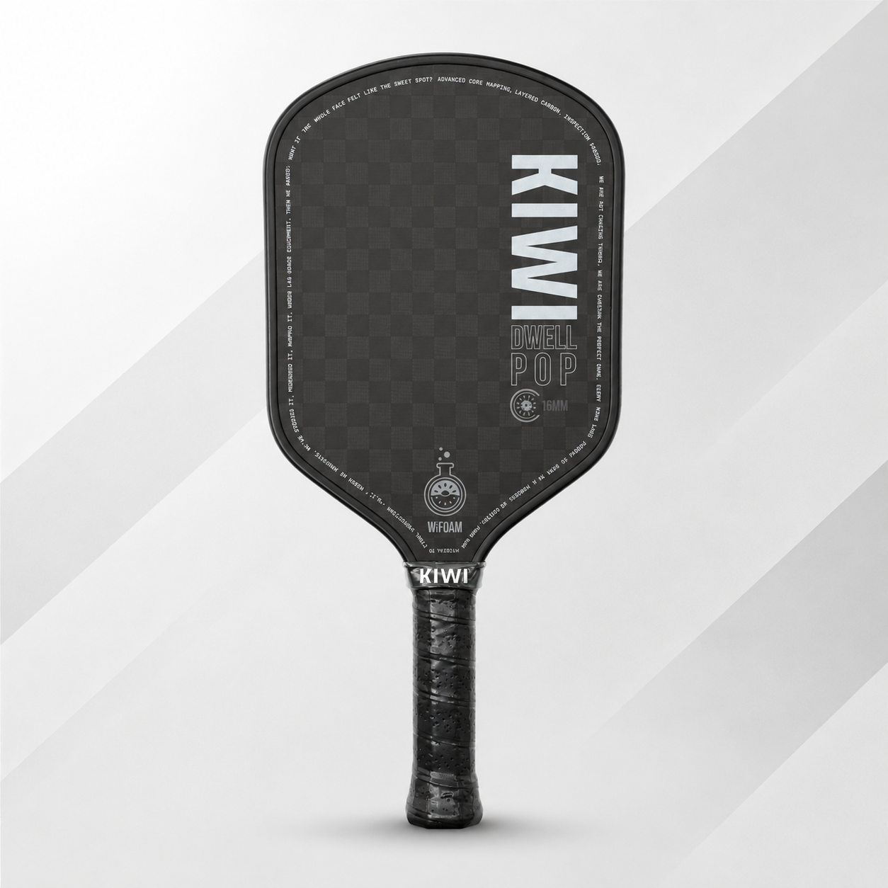 DwellPop Gen 4 Pickleball Paddle – 12K Carbon Fiber, Full Foam Core, Hybrid Shape (8.1oz)
