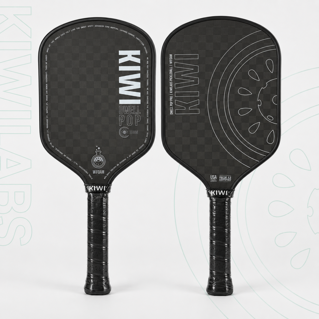 DwellPop Gen 4 Pickleball Paddle – 12K Carbon Fiber, Full Foam Core, Hybrid Shape (8.1oz)