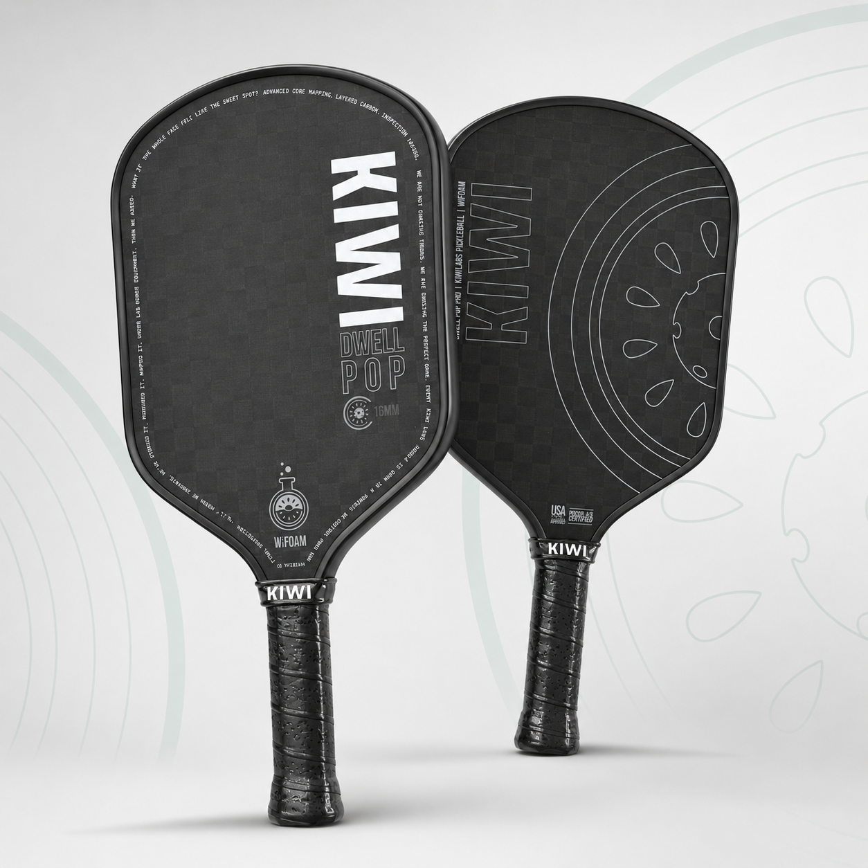 DwellPop Gen 4 Pickleball Paddle – 12K Carbon Fiber, Full Foam Core, Hybrid Shape (8.1oz)