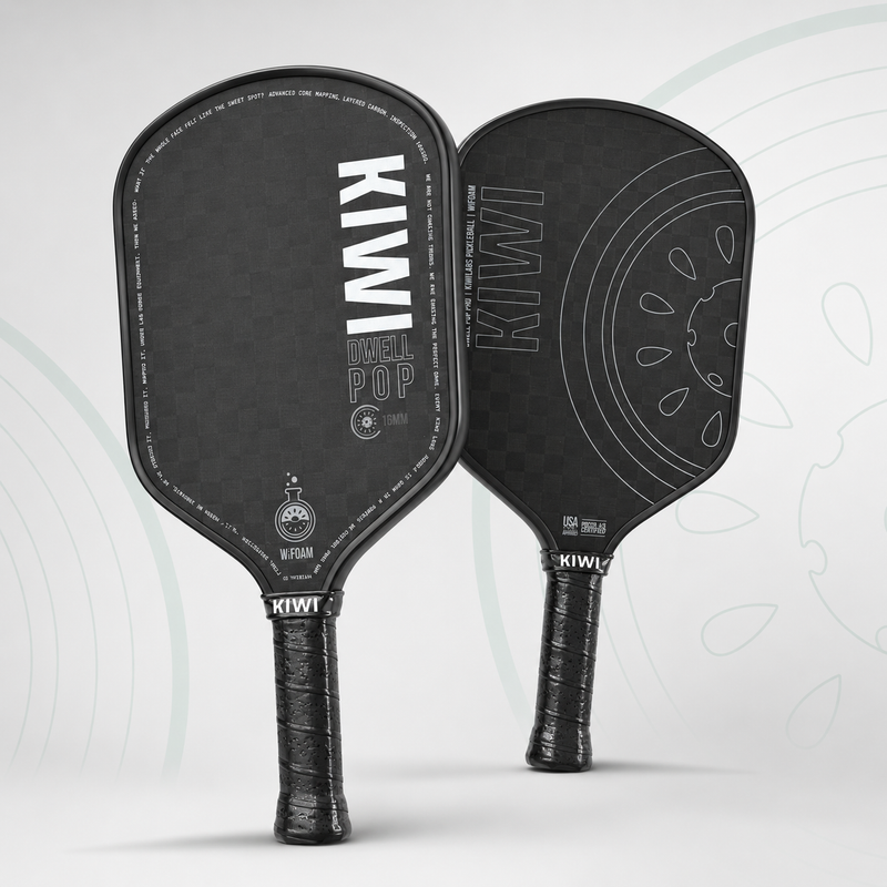 DwellPop Gen 4 Pickleball Paddle – 12K Carbon Fiber, Full Foam Core, Hybrid Shape (8.1oz)