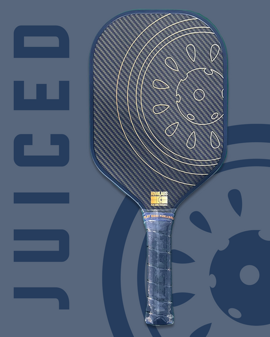 Juiced | Kiwilabs Pickleball Kevlar 3k Carbon Fiber Power Paddle - 13mm Elongated Pickleball Paddle