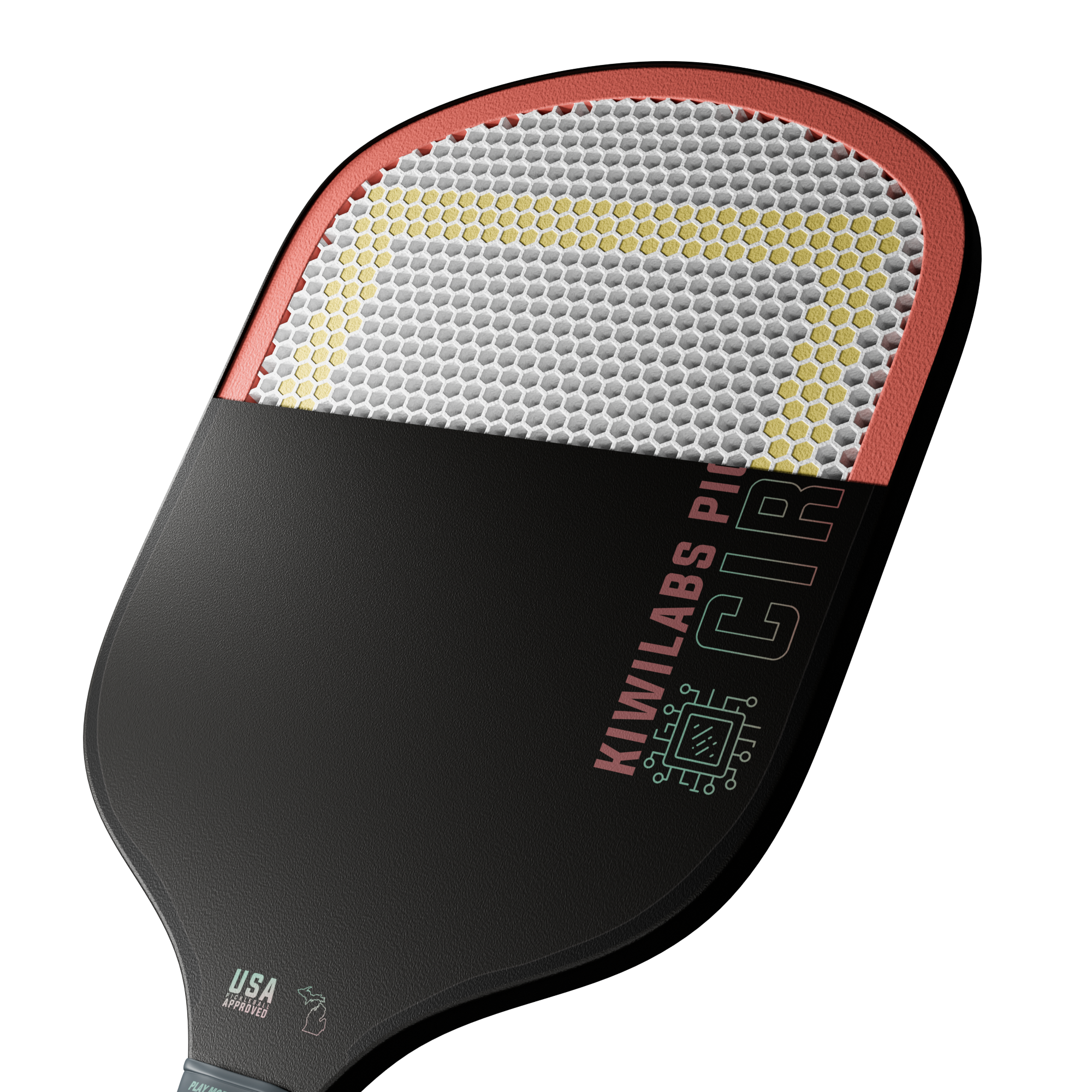 Circuit Dual-Foam Pickleball Paddle From KiwiLabs Pickleball | t700 Thermoformed Carbon Fiber