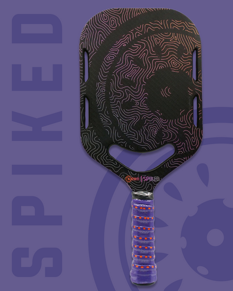 Spiked Carbon Fiber Pickleball Paddle | Edgeless 3k Carbon Spiked Carbon Fiber Pickleball Paddle | Edgeless 3k Carbon